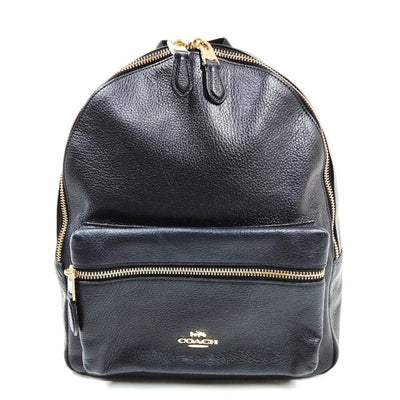 COACH Black Leather Backpack Bag - Luxury Cheaper LLC