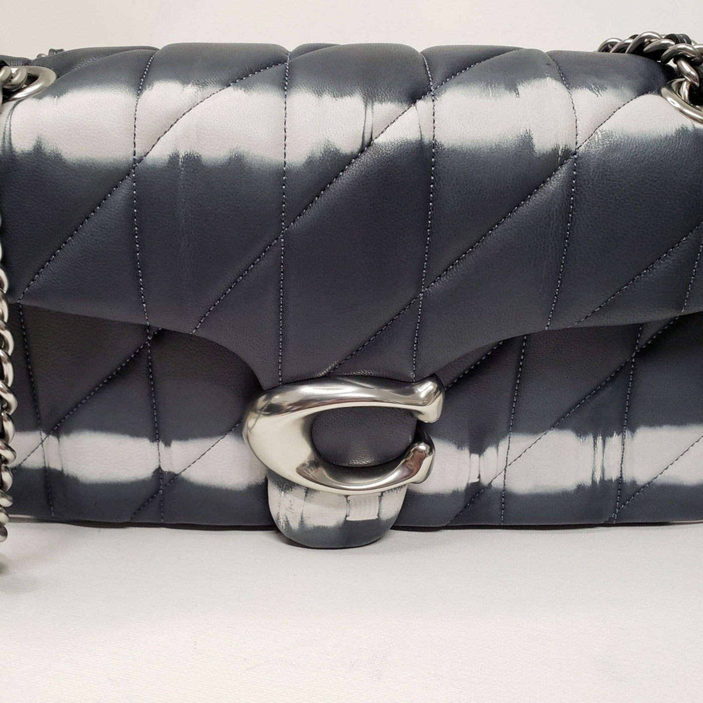 Coach Tabby 26 Tie Dye Metallic Gray Quilted Nappa Leather Bag Lux - 206 - 090225 - Luxury Cheaper LLC