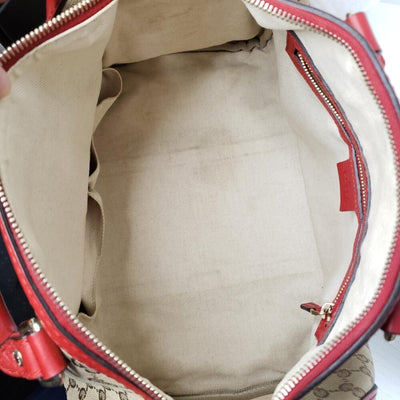 Gucci Boston Medium Canvas Crossbody and Shoulder Bag 650-092625