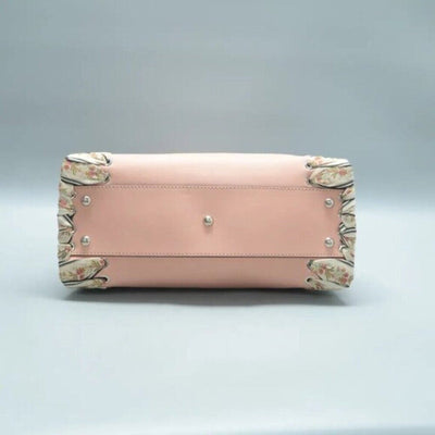 FENDI Peekaboo IseeU Pink Leather Satchel with Ribbon 1200 - 02202025 - Luxury Cheaper LLC