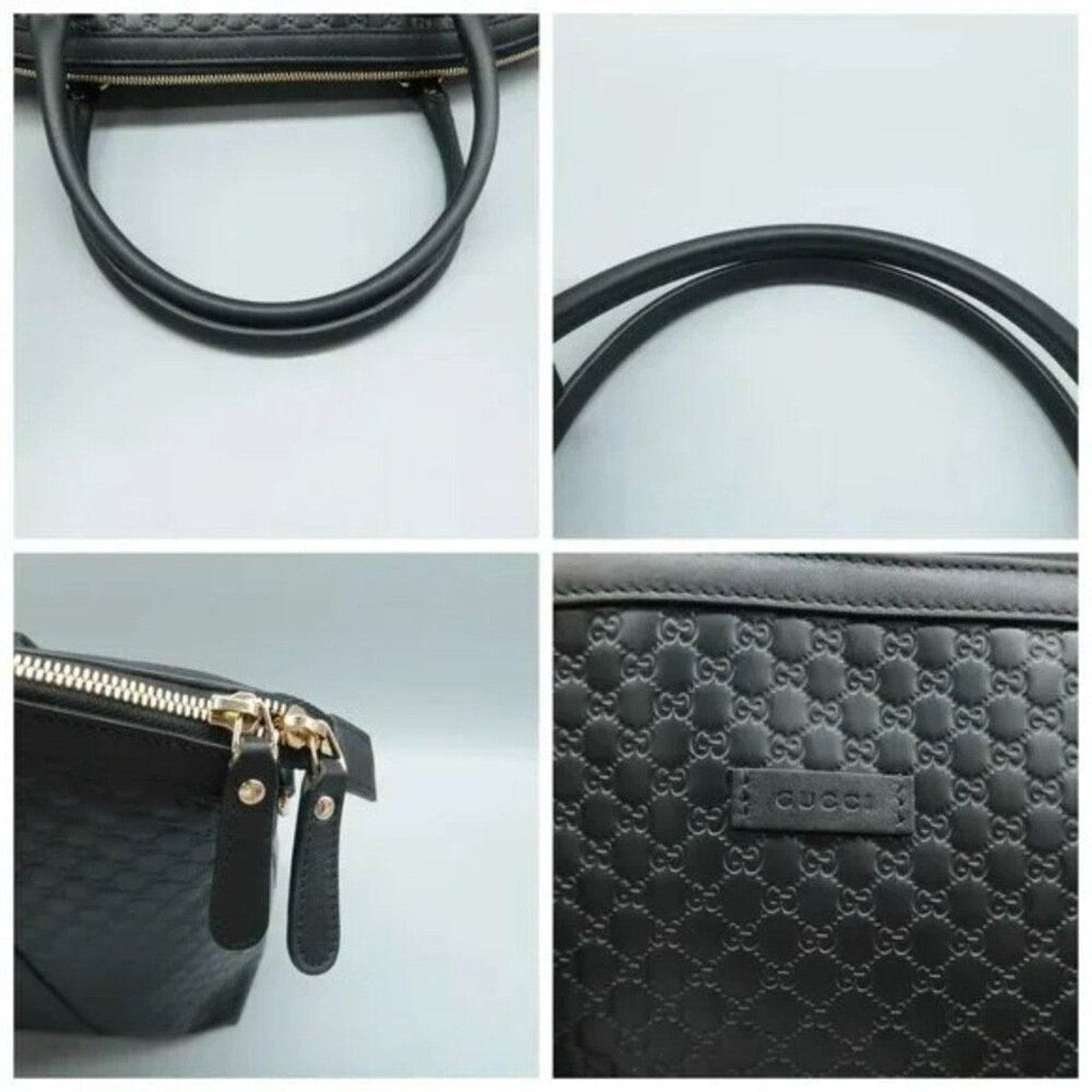 GUCCI Black Leather Satchel - Luxury Cheaper LLC