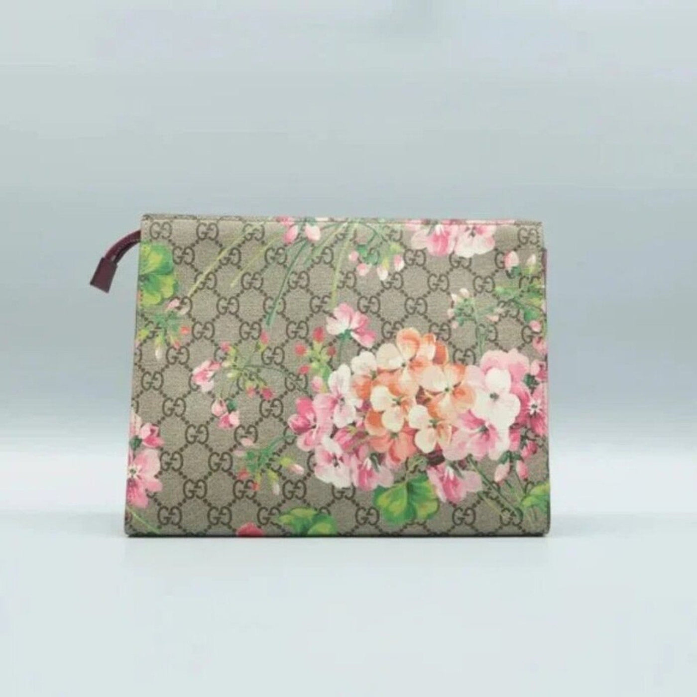 GUCCI Blooms Brown GG Canvas Clutch Bag - Luxury Cheaper LLC