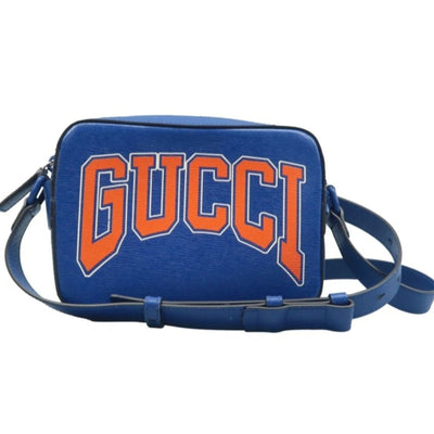 GUCCI Blue Leather Crossbody Bag - Luxury Cheaper LLC