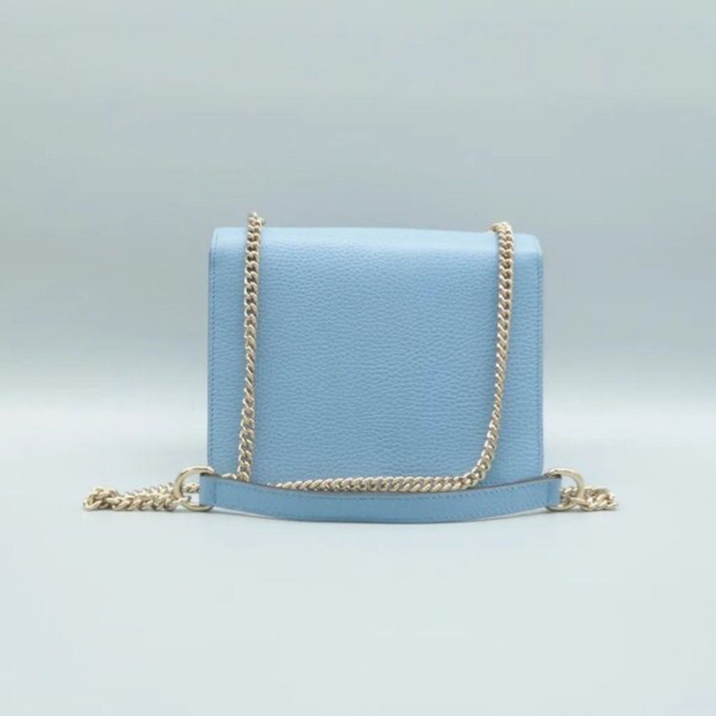 GUCCI Blue Leather Shoulder Bag - Luxury Cheaper LLC