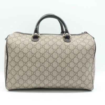 GUCCI Boston Brown Canvas Hand Bag - Luxury Cheaper LLC