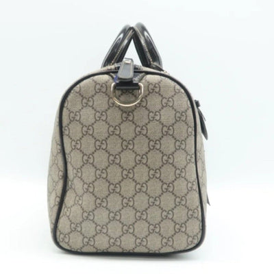 GUCCI Boston Brown Canvas Hand Bag - Luxury Cheaper LLC