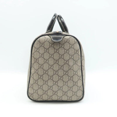 GUCCI Boston Brown Canvas Hand Bag - Luxury Cheaper LLC