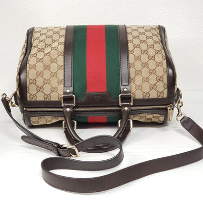 GUCCI Boston Cloth Satchel 564 - 092625 - Luxury Cheaper LLC
