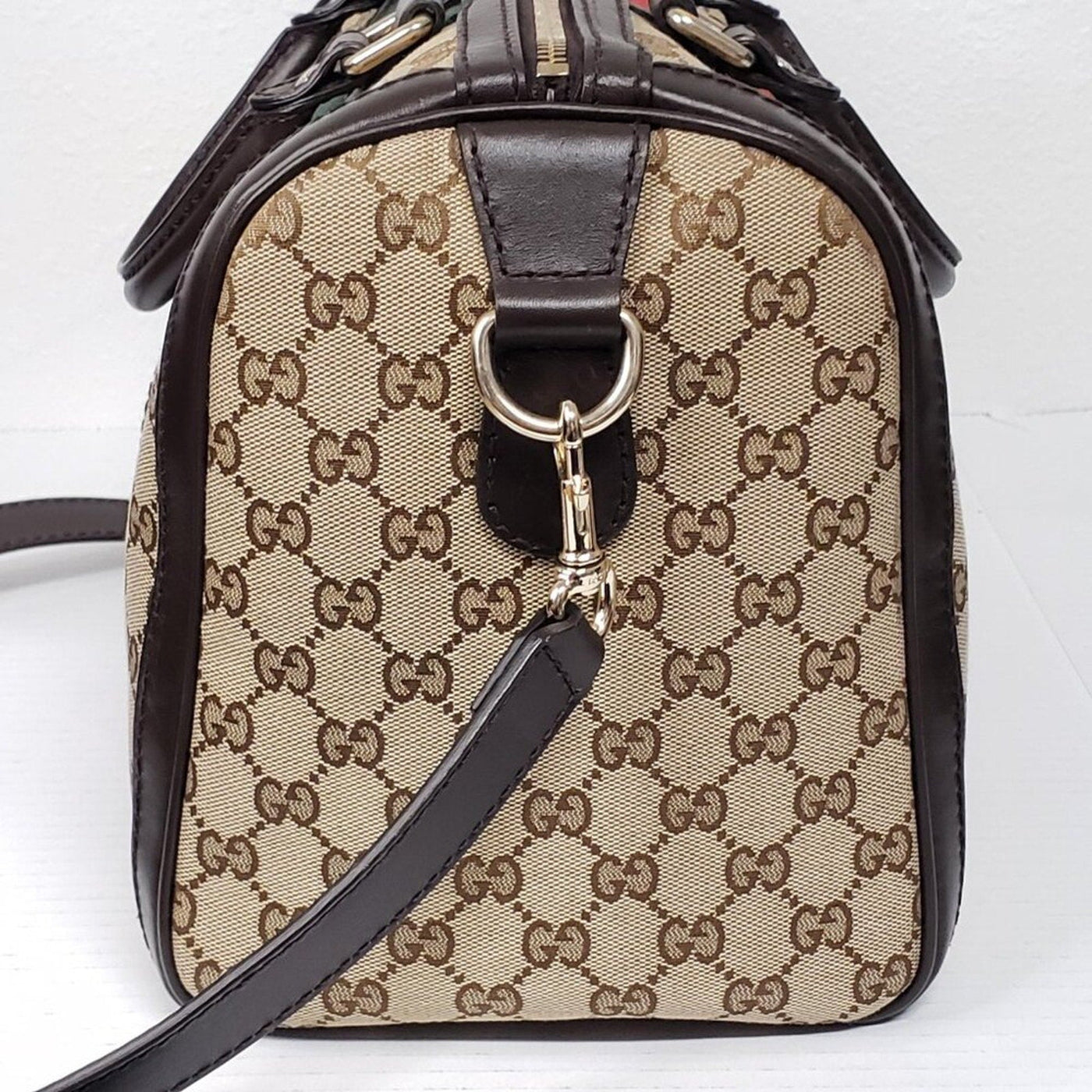 GUCCI Boston Cloth Satchel 564 - 092625 - Luxury Cheaper LLC