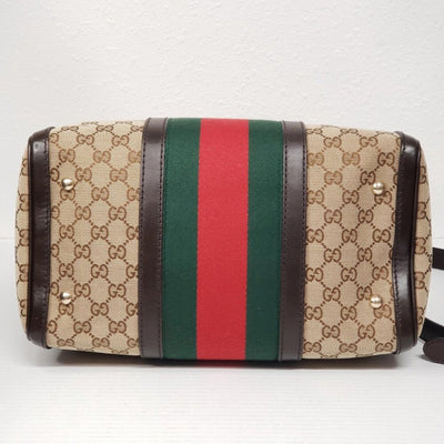 GUCCI Boston Cloth Satchel 564 - 092625 - Luxury Cheaper LLC