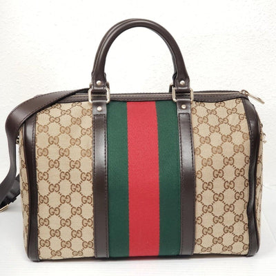GUCCI Boston Cloth Satchel 564 - 092625 - Luxury Cheaper LLC