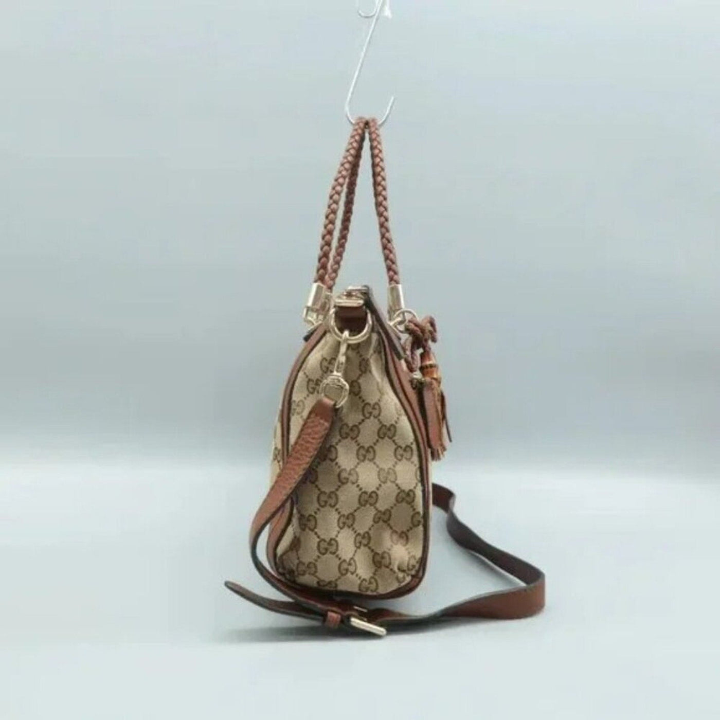 GUCCI Brown Cloth Shoulder Bag - Luxury Cheaper LLC