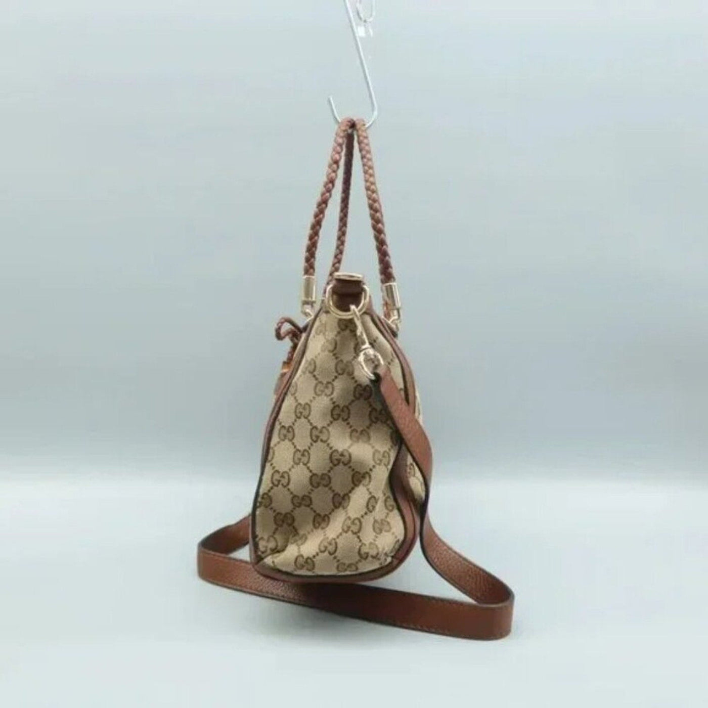 GUCCI Brown Cloth Shoulder Bag - Luxury Cheaper LLC