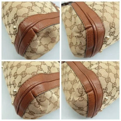 GUCCI Brown Cloth Shoulder Bag - Luxury Cheaper LLC