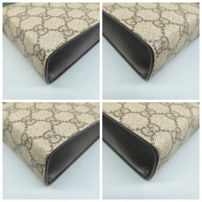 GUCCI Brown GG Canvas Clutch Bag - Luxury Cheaper LLC