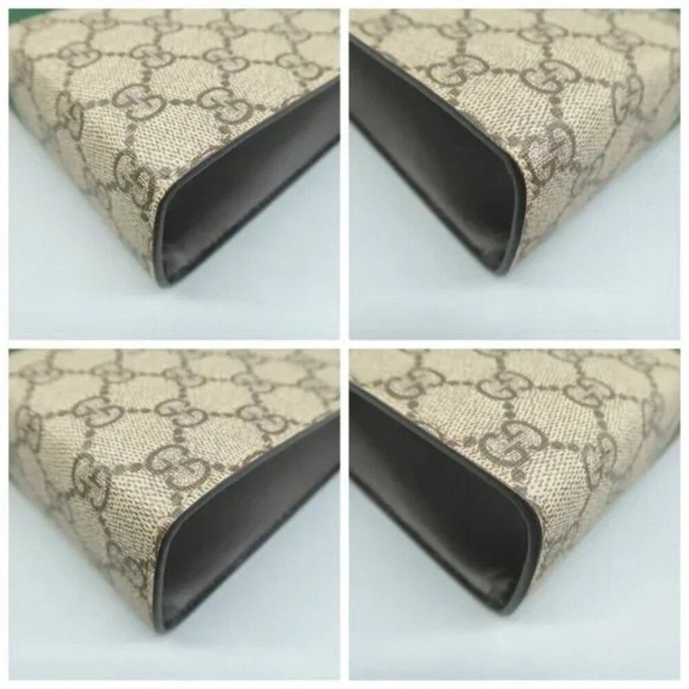 GUCCI Brown GG Canvas Clutch Bag - Luxury Cheaper LLC