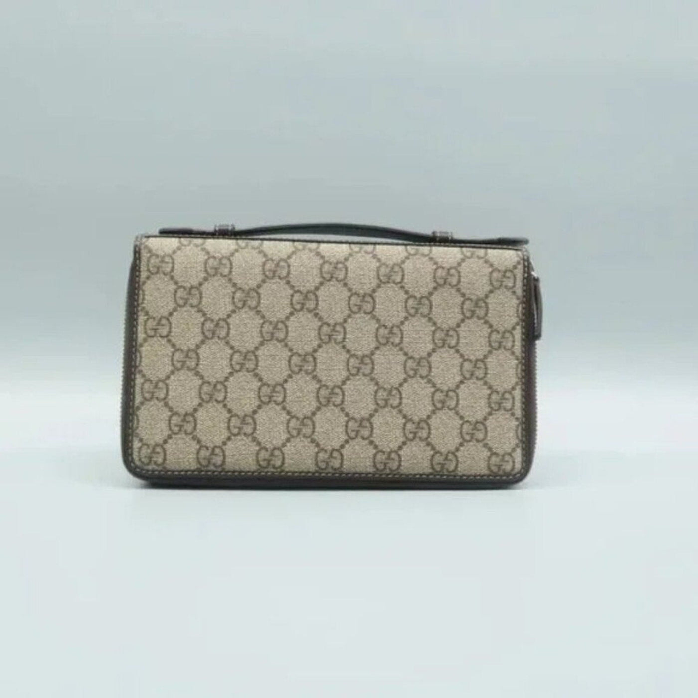 GUCCI Brown GG Canvas Clutch Bag - Luxury Cheaper LLC