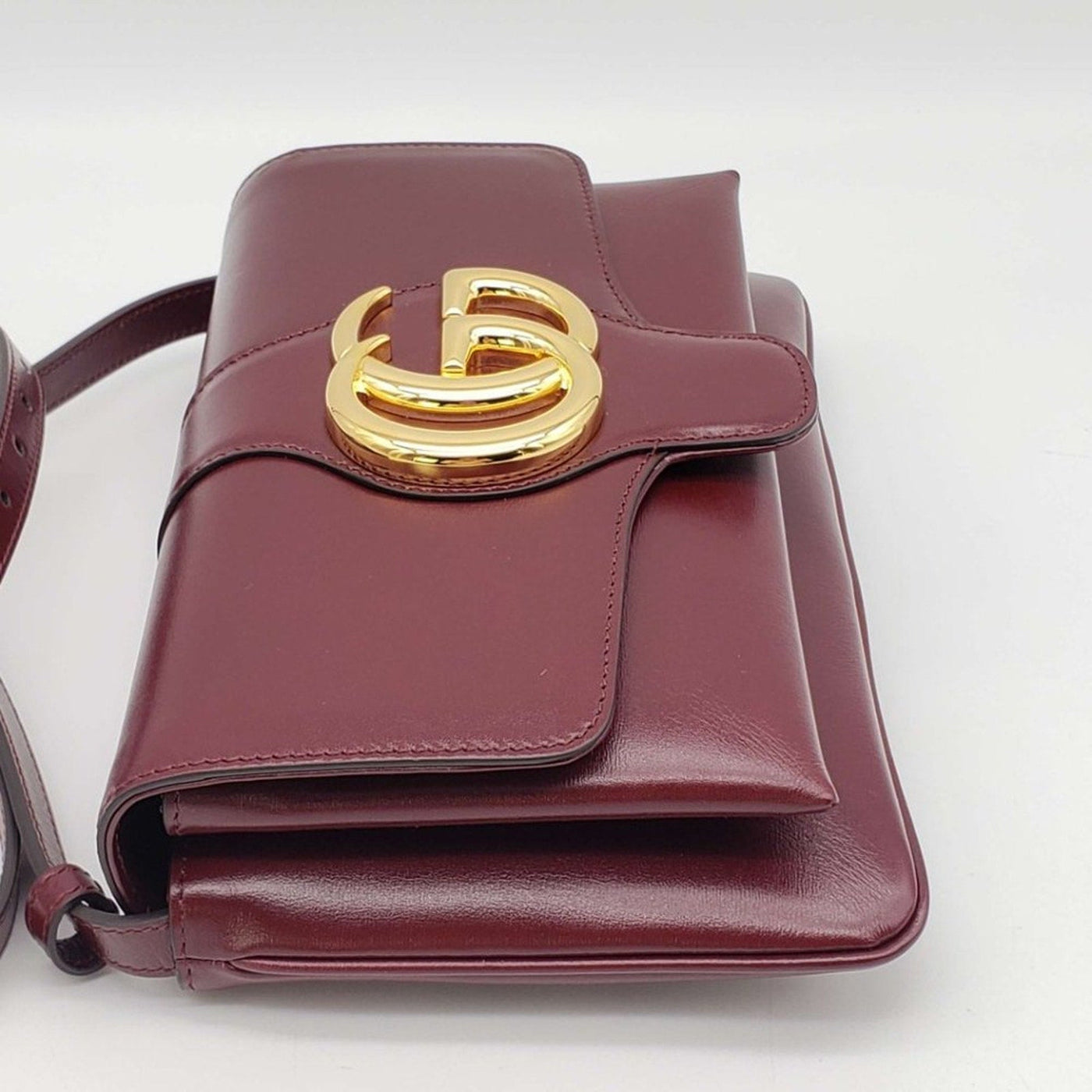 GUCCI Burgundy Leather Small Arli Shoulder Bag Brand New LUX687 - 101225 - Luxury Cheaper LLC