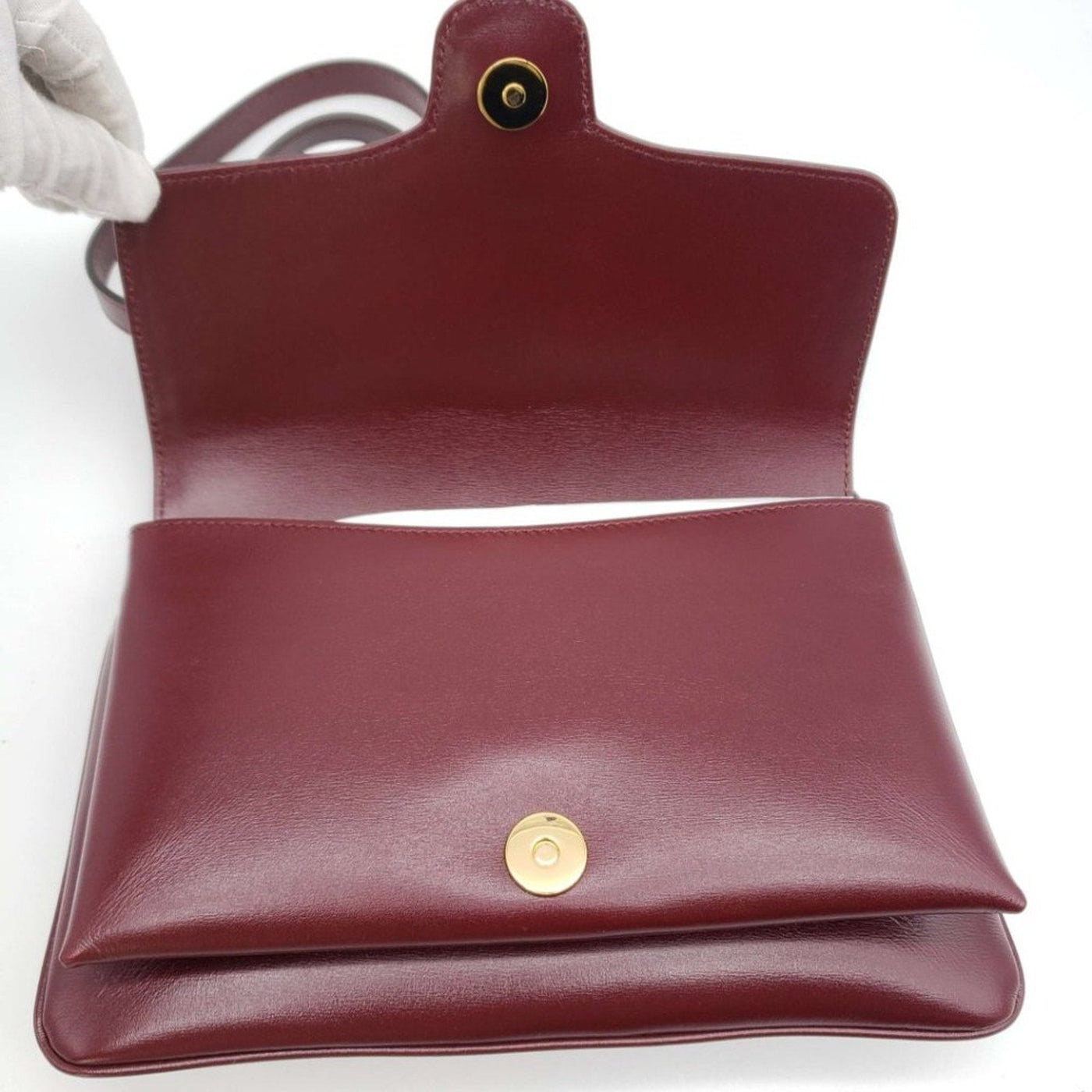 GUCCI Burgundy Leather Small Arli Shoulder Bag Brand New LUX687 - 101225 - Luxury Cheaper LLC