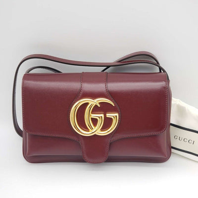 GUCCI Burgundy Leather Small Arli Shoulder Bag Brand New LUX687 - 101225 - Luxury Cheaper LLC