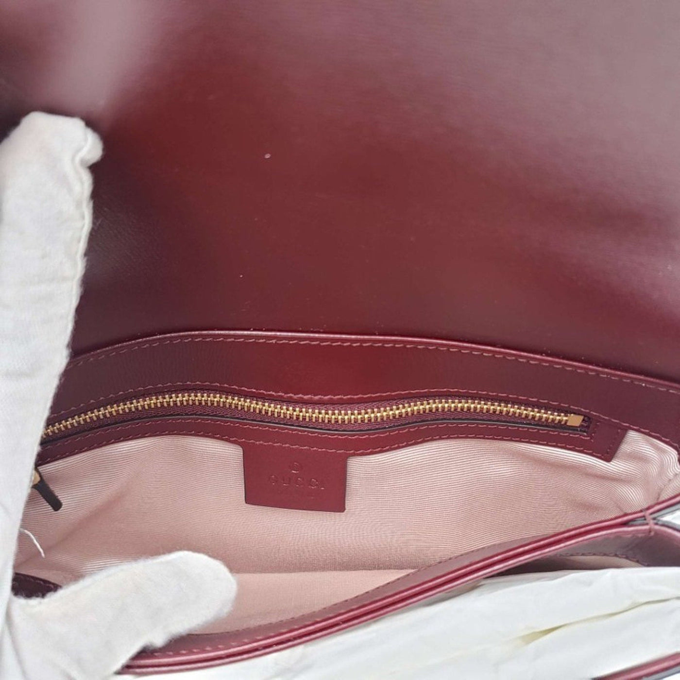 GUCCI Burgundy Leather Small Arli Shoulder Bag Brand New LUX687 - 101225 - Luxury Cheaper LLC