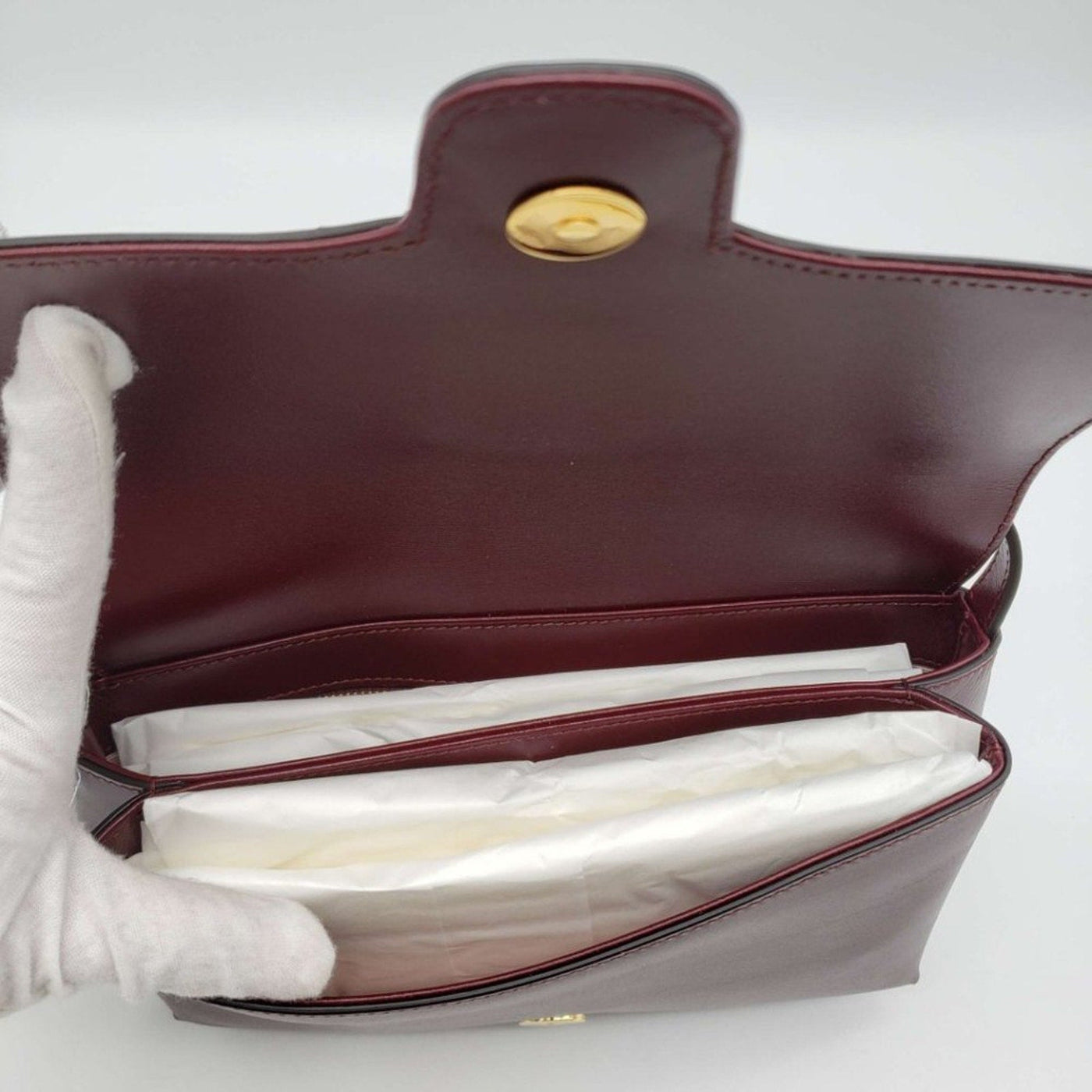 GUCCI Burgundy Leather Small Arli Shoulder Bag Brand New LUX687 - 101225 - Luxury Cheaper LLC