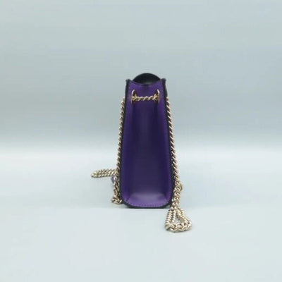 GUCCI Emily Purple GG Leather Shoulder Bag - Luxury Cheaper LLC