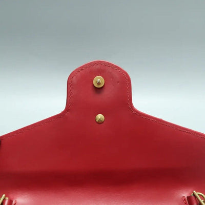 GUCCI GG Marmont Red Leather Shoulder Bag lux550 - 030325 - Luxury Cheaper LLC