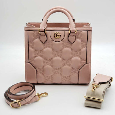 Gucci GG Matelasse Satchel Rose Pink Bag Brand New lux1000 - 100225 - Luxury Cheaper LLC
