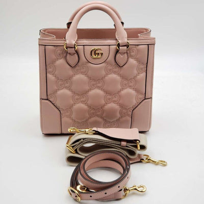 Gucci GG Matelasse Satchel Rose Pink Bag Brand New lux1000 - 100225 - Luxury Cheaper LLC