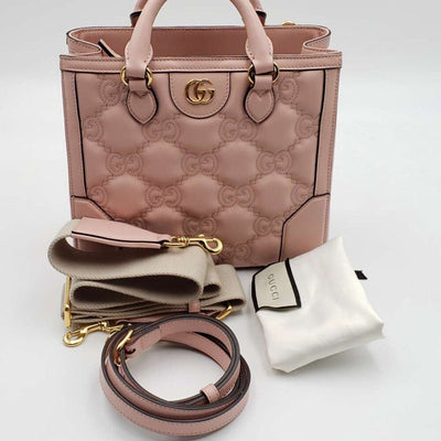 Gucci GG Matelasse Satchel Rose Pink Bag Brand New lux1000 - 100225 - Luxury Cheaper LLC