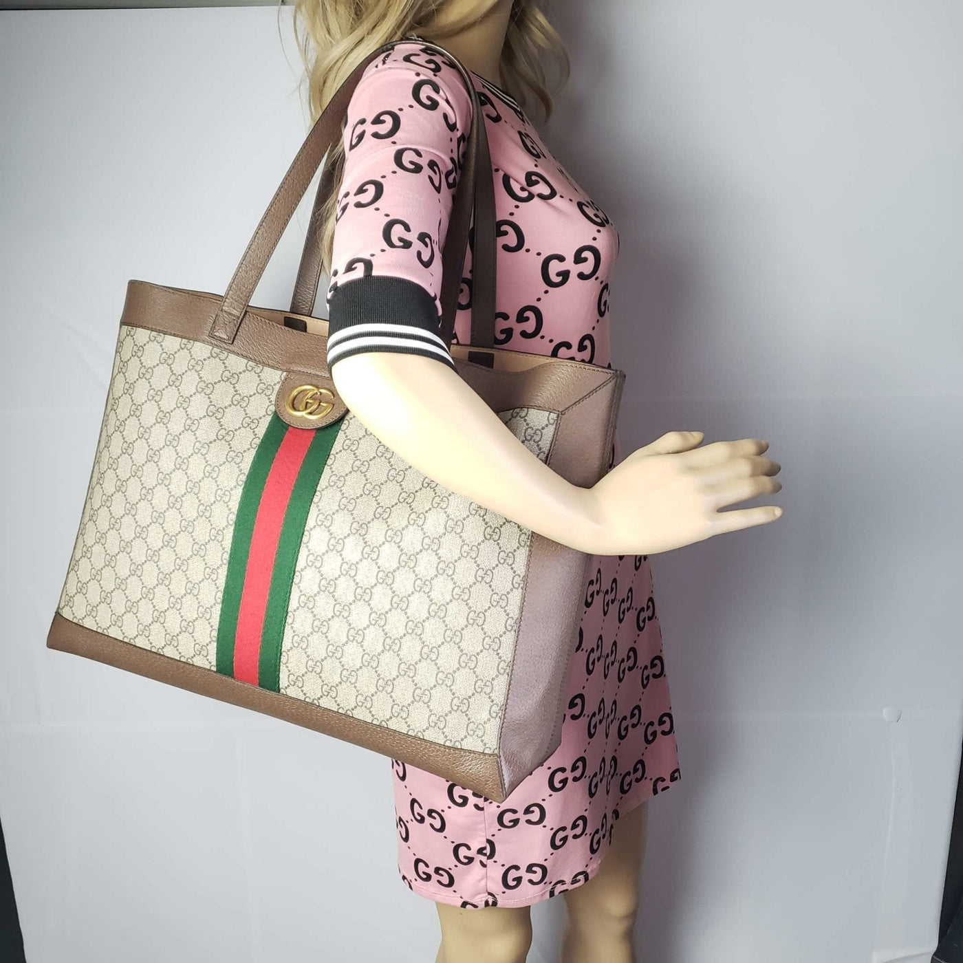 Gucci GG Ophidia Large with pouch Tote Bag - Luxury Cheaper LLC