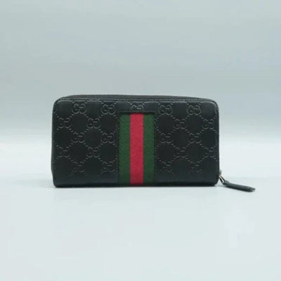 GUCCI Guccissima Black Leather Wallet - Luxury Cheaper LLC