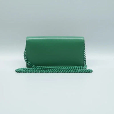 GUCCI Horsebit 1955 Chain Wallet Green Leather Shoulder Bag - Luxury Cheaper LLC