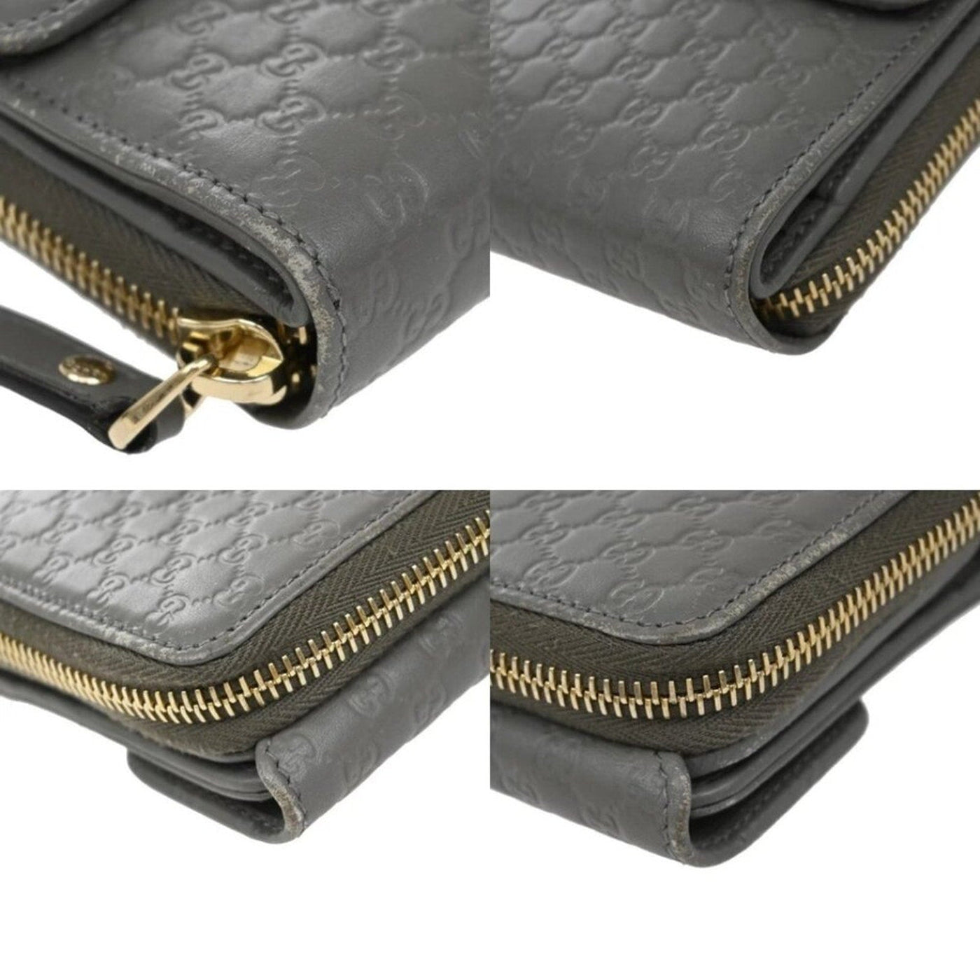 GUCCI Micro Guccissima GG Pattern Long Zipper Wallet Leather bm2 - 198 - 082525 - Luxury Cheaper LLC