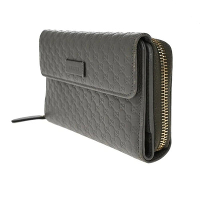 GUCCI Micro Guccissima GG Pattern Long Zipper Wallet Leather bm2 - 198 - 082525 - Luxury Cheaper LLC