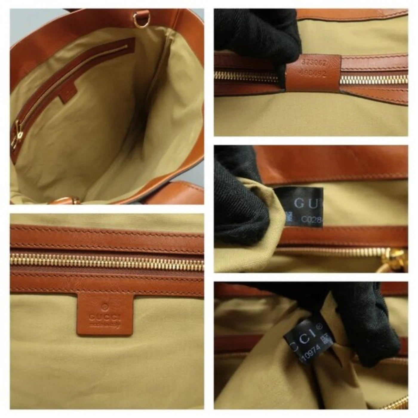 GUCCI Ophidia Beige Cloth Satchel - Luxury Cheaper LLC