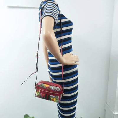 GUCCI Ophidia Red&Brown Canvas Shoulder Bag lux500 - 020125 - Luxury Cheaper LLC