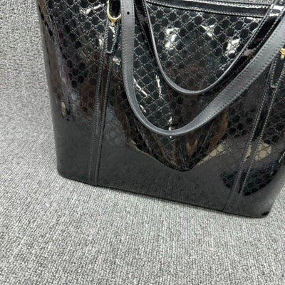 Gucci Patent Leather Tote Bag - Luxury Cheaper LLC