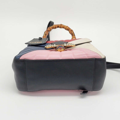 Gucci Queen Margaret Bamboo Handle Pearl Colorstone Backpack 690 - 102224 - Luxury Cheaper LLC