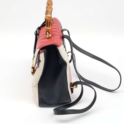 Gucci Queen Margaret Bamboo Handle Pearl Colorstone Backpack 690 - 102224 - Luxury Cheaper LLC