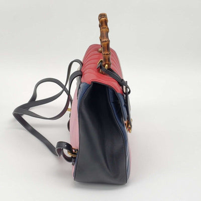 Gucci Queen Margaret Bamboo Handle Pearl Colorstone Backpack 690 - 102224 - Luxury Cheaper LLC