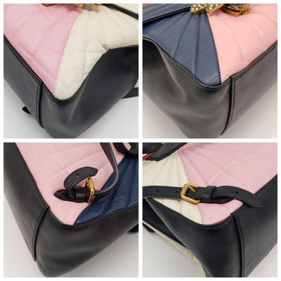 Gucci Queen Margaret Bamboo Handle Pearl Colorstone Backpack 690 - 102224 - Luxury Cheaper LLC