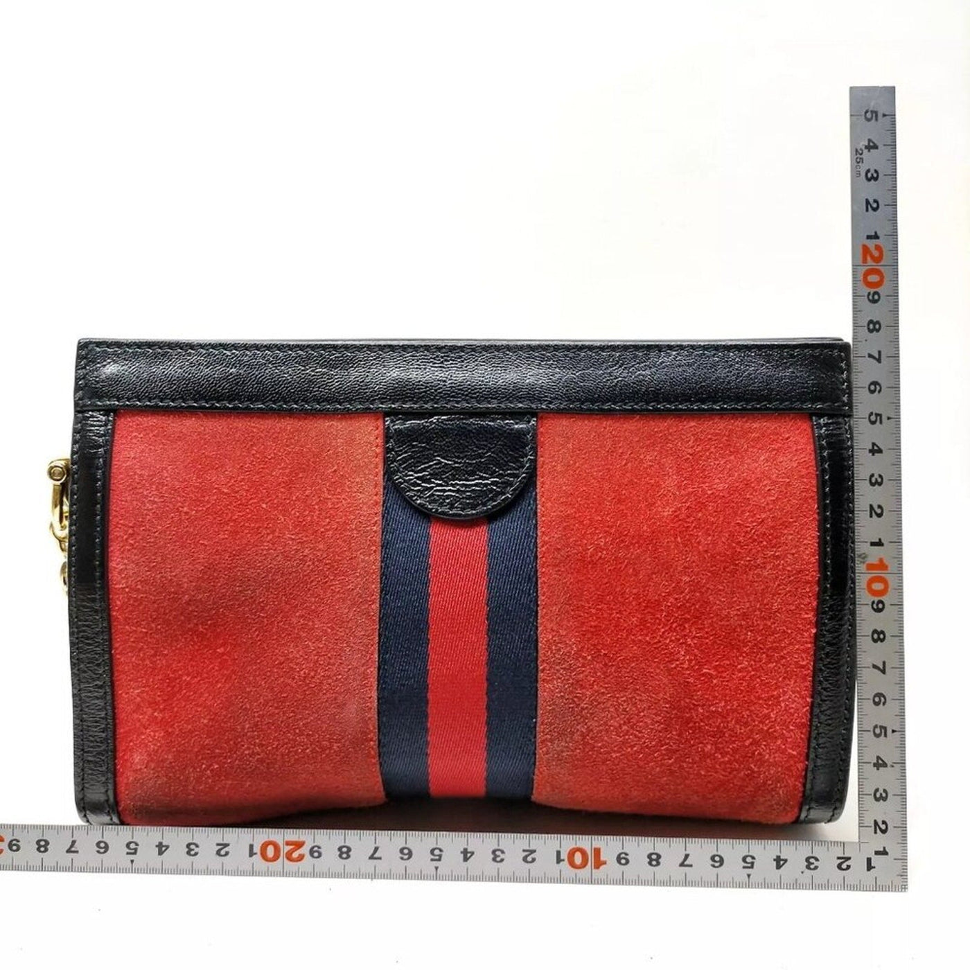 Gucci Sherry Line Red Suede Leather Shoulder Bag - Luxury Cheaper LLC