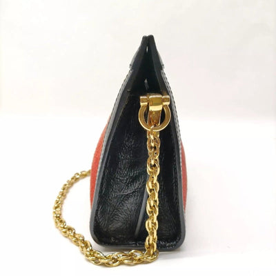 Gucci Sherry Line Red Suede Leather Shoulder Bag - Luxury Cheaper LLC