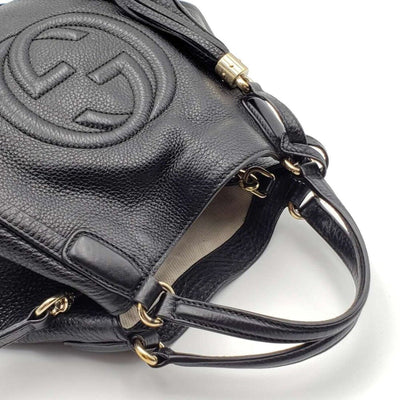 GUCCI Soho Black Leather Shoulder Bag - Luxury Cheaper LLC