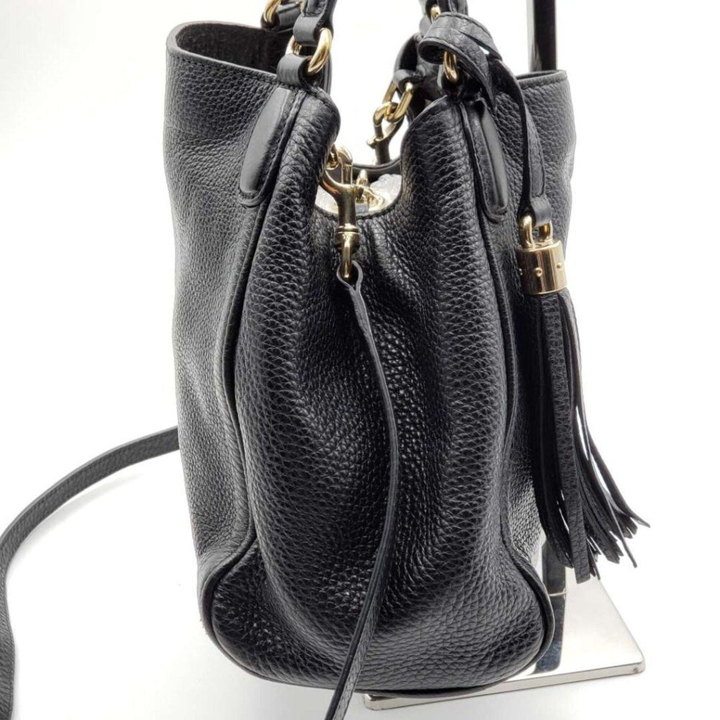 GUCCI Soho Black Leather Shoulder Bag - Luxury Cheaper LLC
