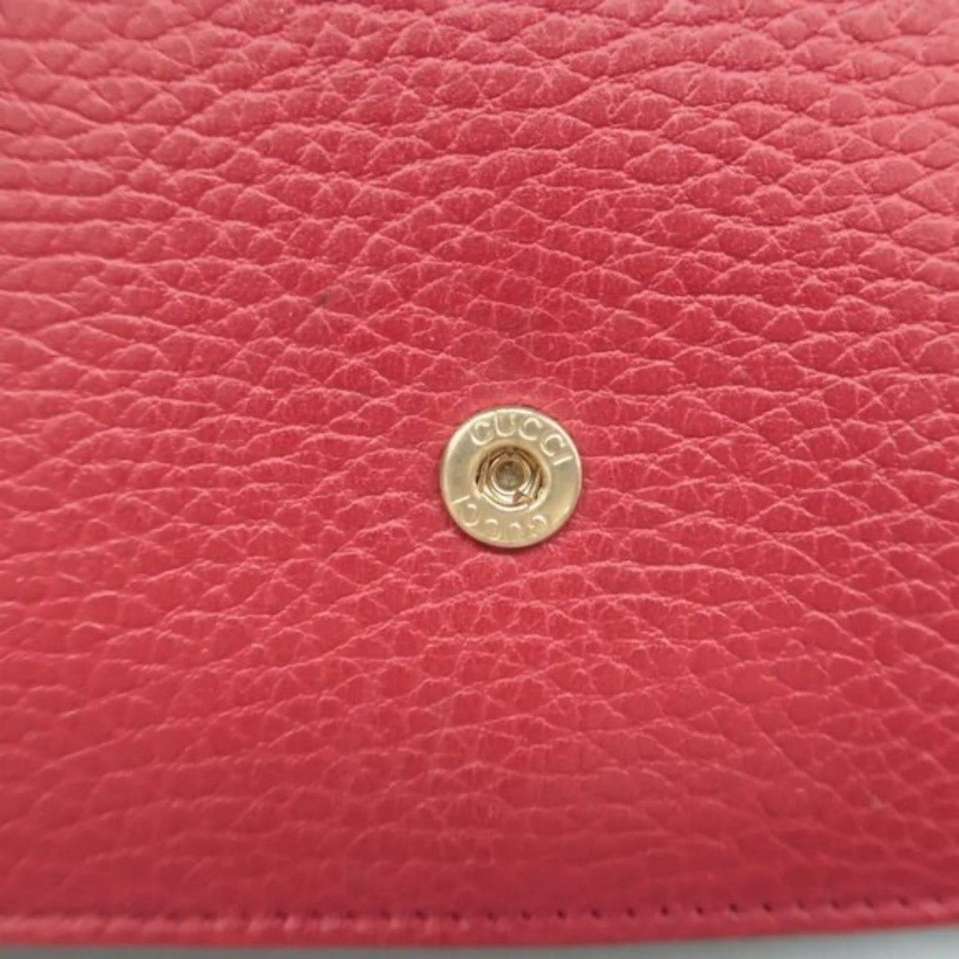 GUCCI Woc Red Leather Shoulder Bag - Luxury Cheaper LLC