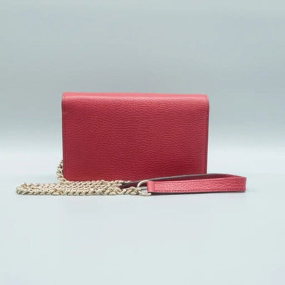 GUCCI Woc Red Leather Shoulder Bag - Luxury Cheaper LLC