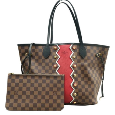 Louis Vuittion Neverfull MM W/P Brown Damier Ebene leather Shoulder bag - Luxury Cheaper LLC